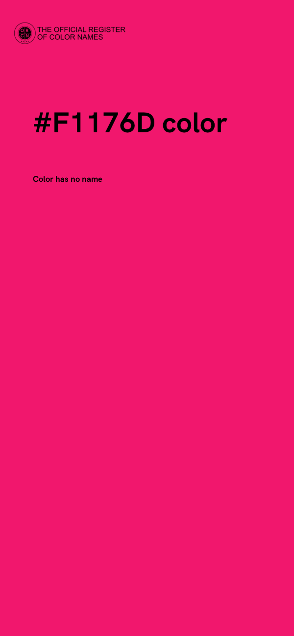 #F1176D color image