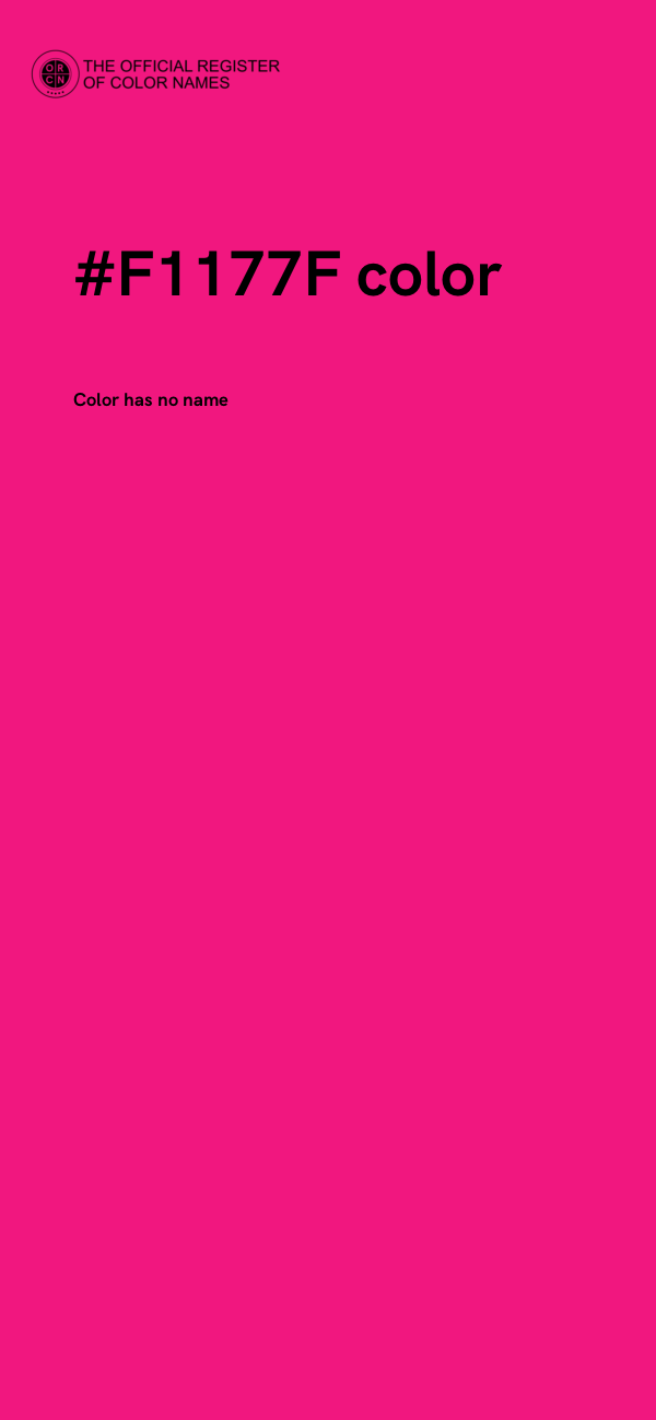 #F1177F color image