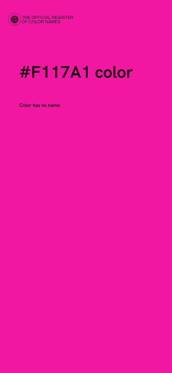 #F117A1 color image