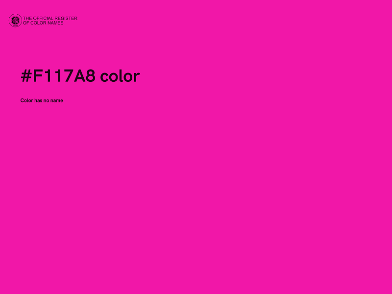 #F117A8 color image