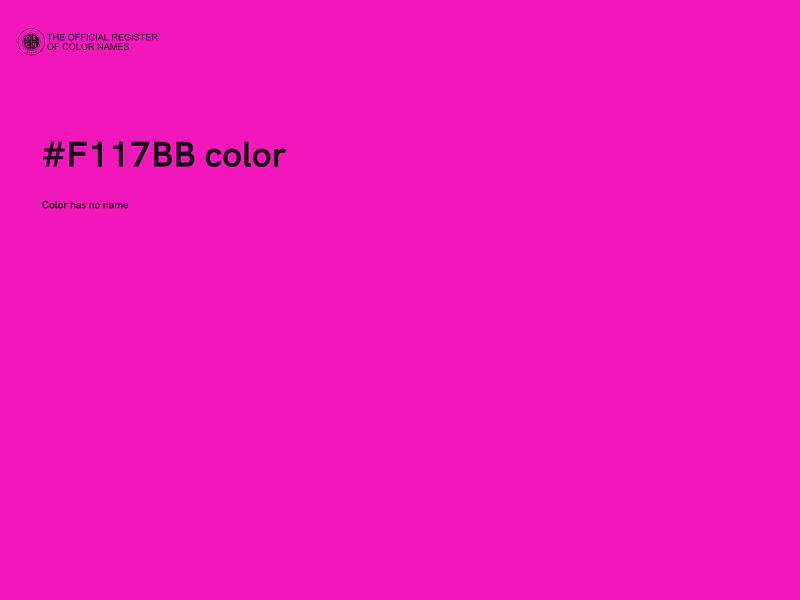 #F117BB color image