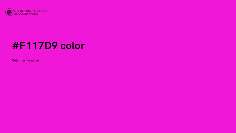 #F117D9 color image