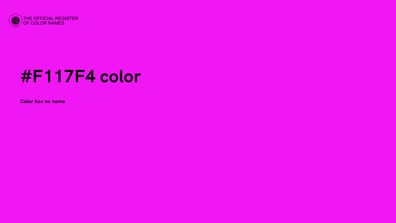 #F117F4 color image