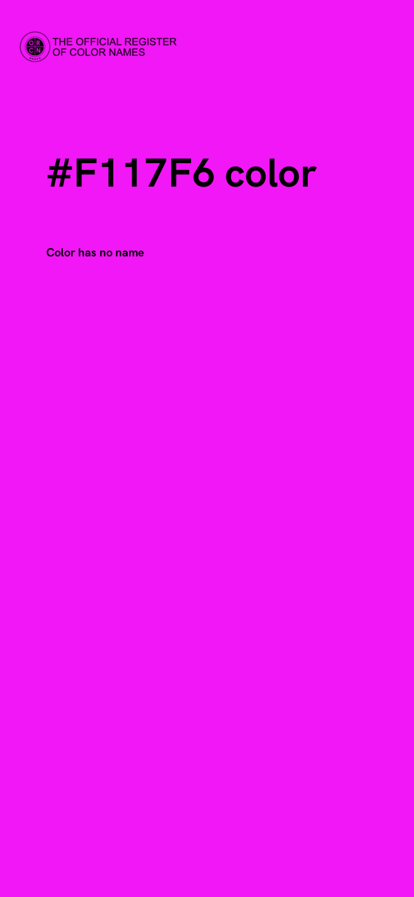 #F117F6 color image