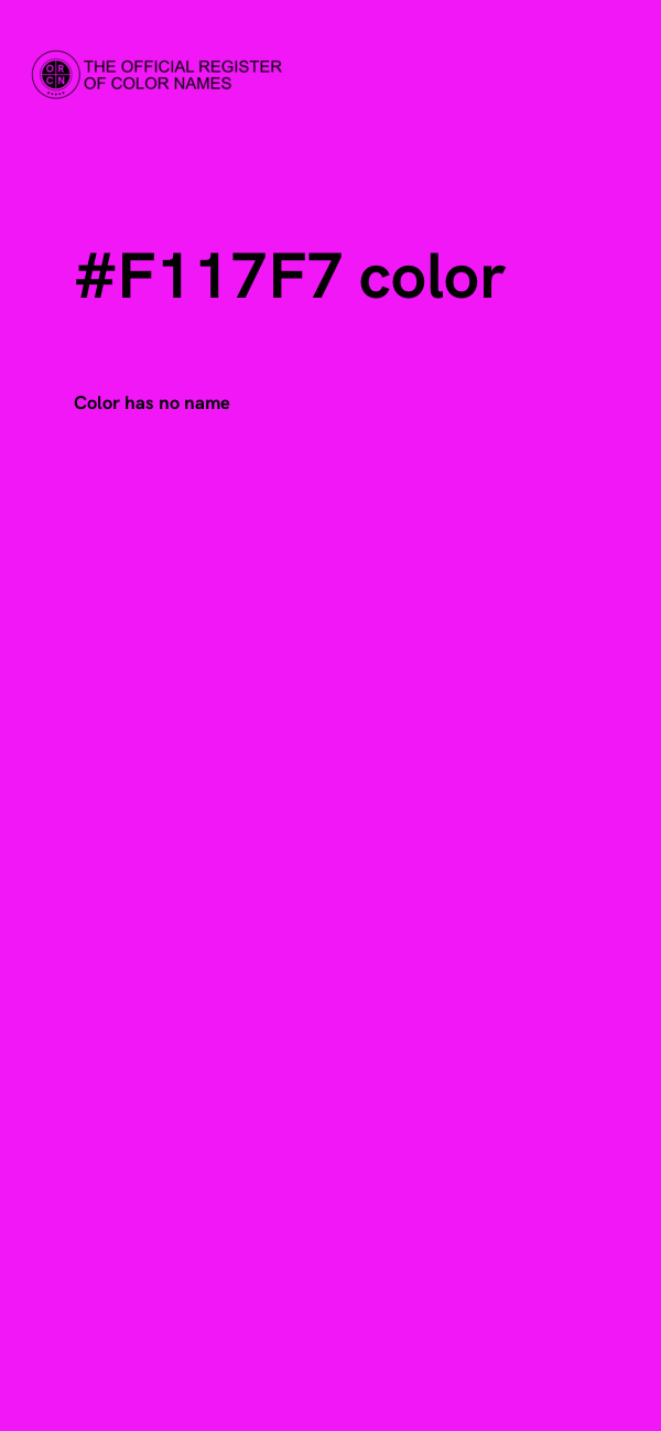 #F117F7 color image
