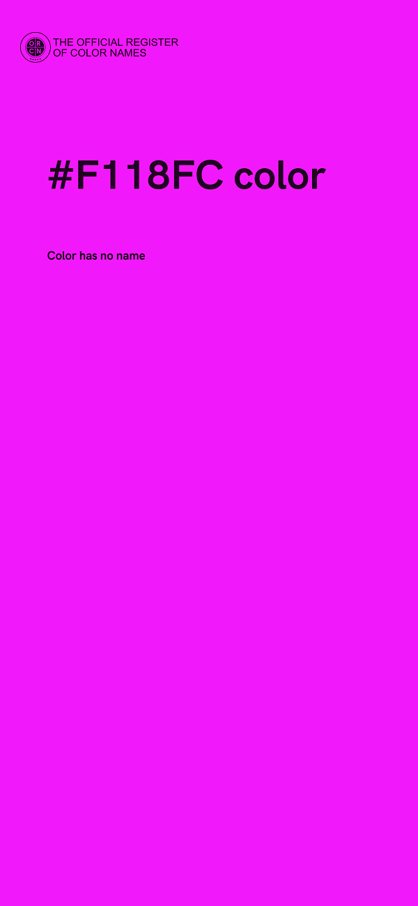 #F118FC color image