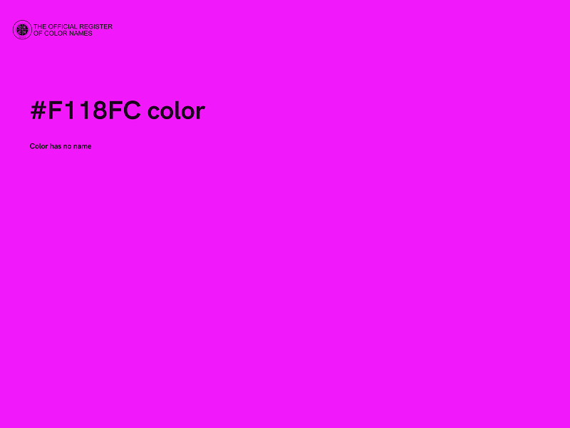 #F118FC color image
