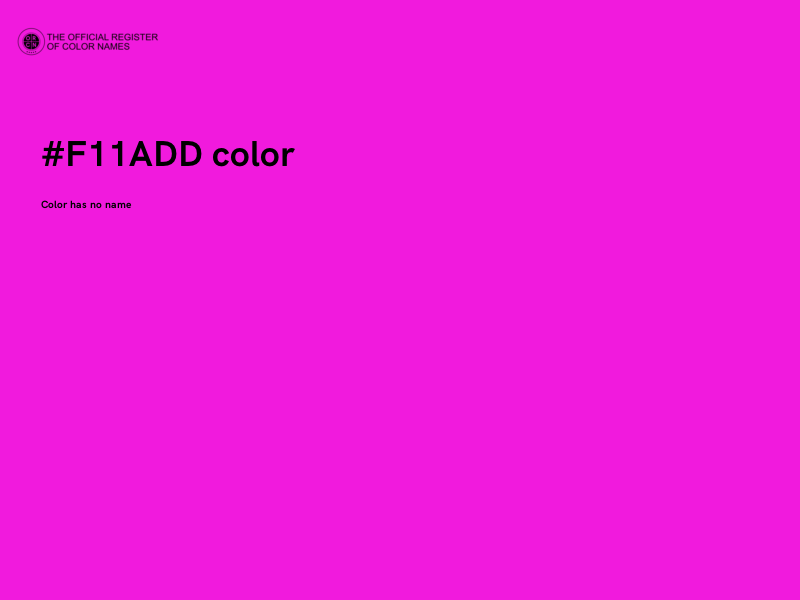 #F11ADD color image