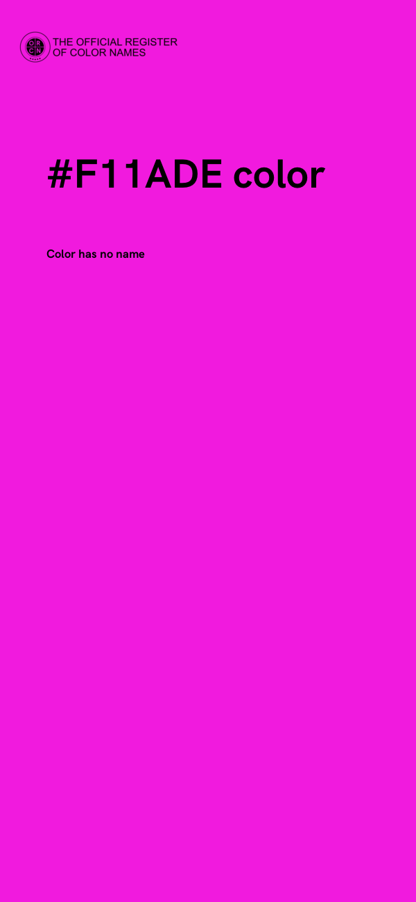 #F11ADE color image