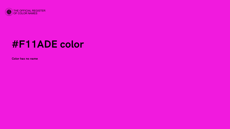 #F11ADE color image