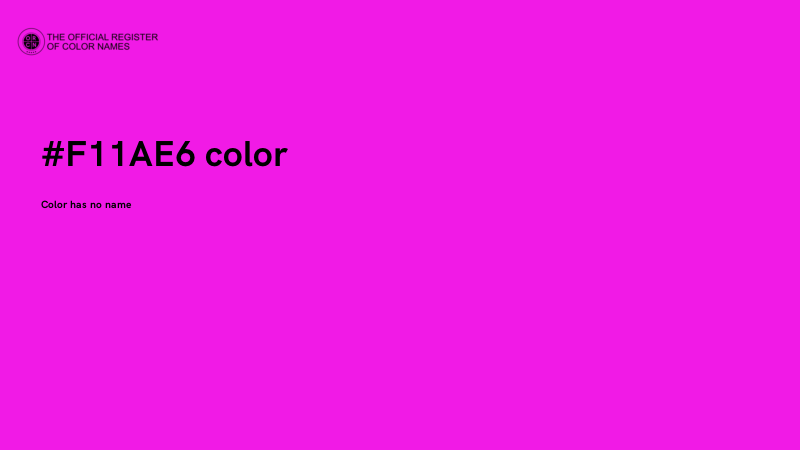 #F11AE6 color image