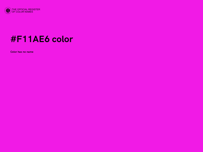 #F11AE6 color image