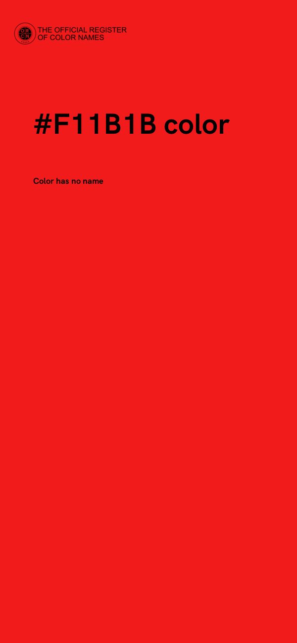 #F11B1B color image