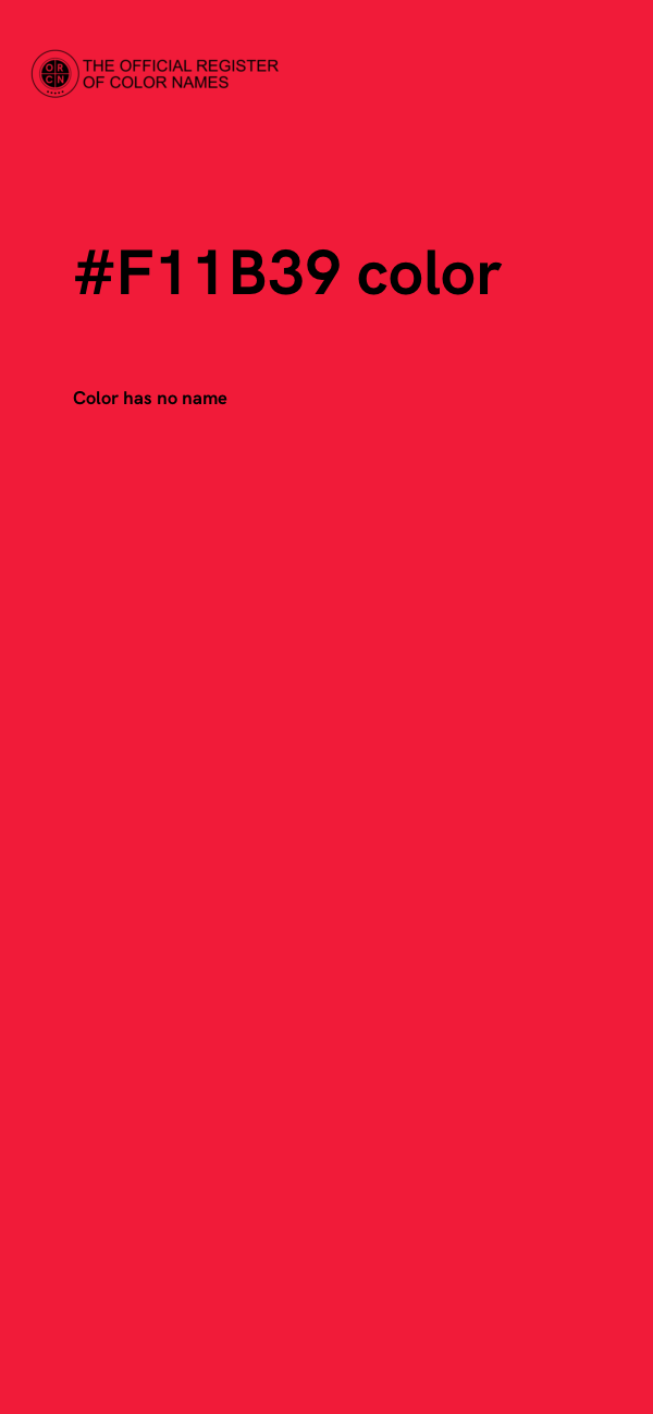 #F11B39 color image