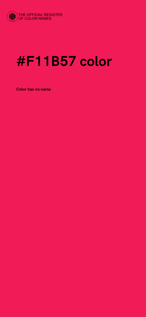 #F11B57 color image