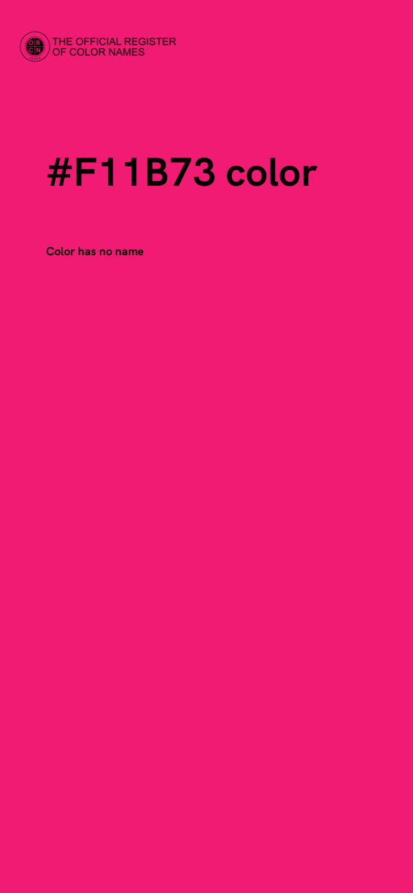 #F11B73 color image