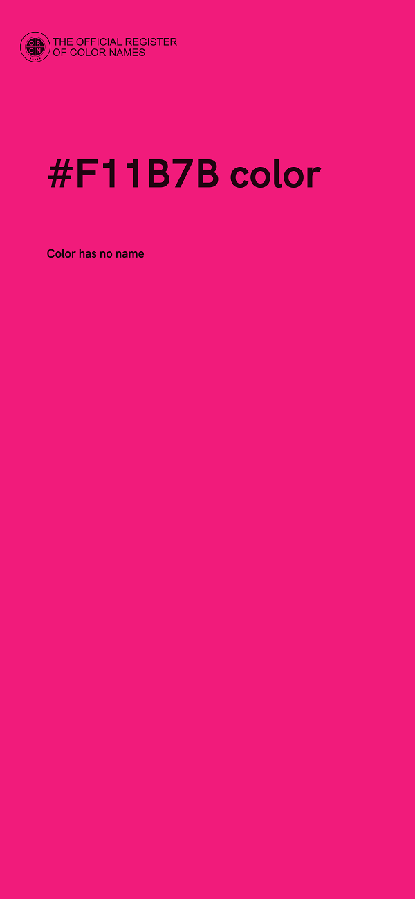 #F11B7B color image