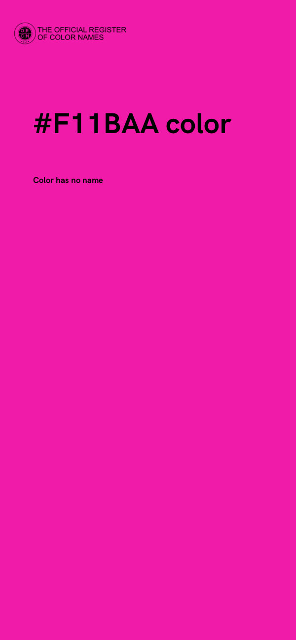 #F11BAA color image