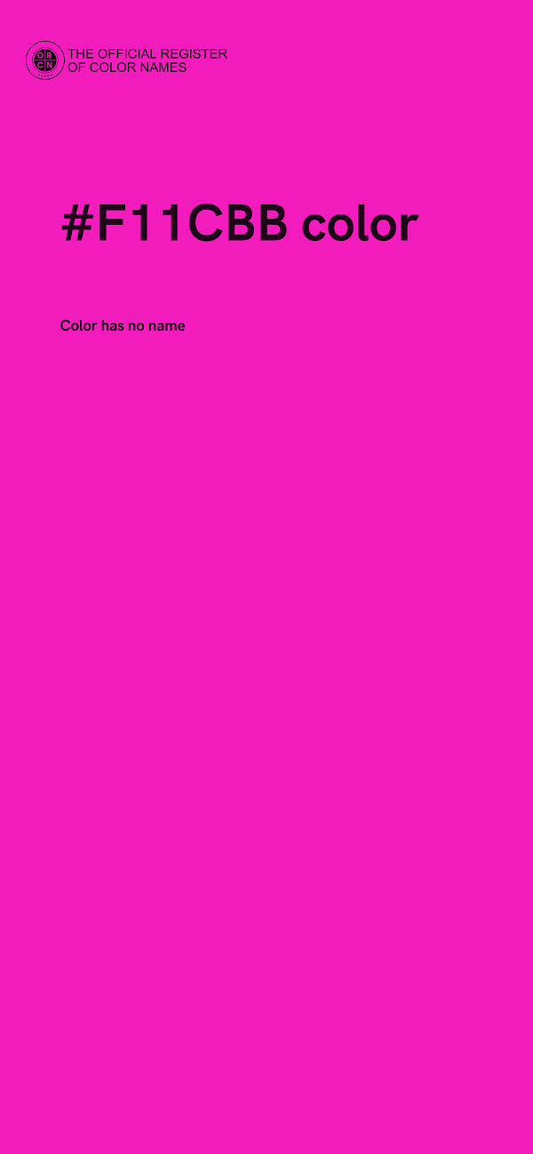#F11CBB color image