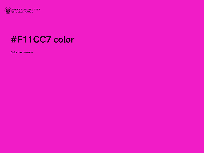 #F11CC7 color image