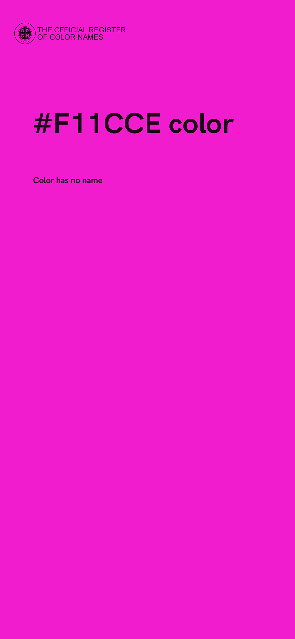 #F11CCE color image