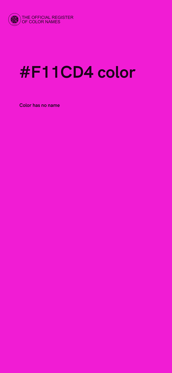 #F11CD4 color image