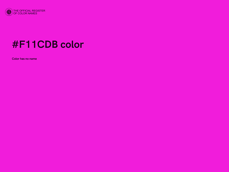 #F11CDB color image