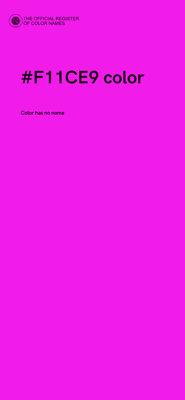 #F11CE9 color image