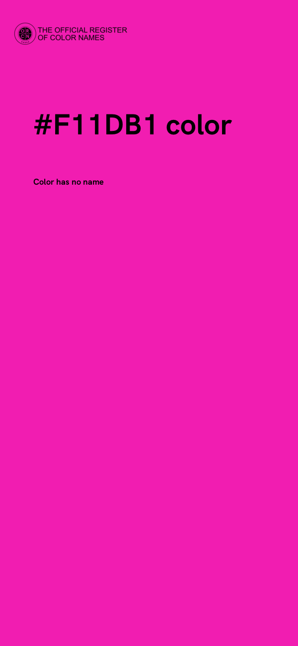 #F11DB1 color image