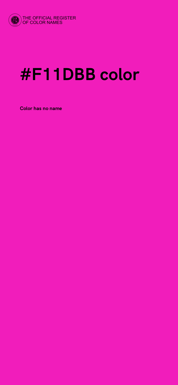 #F11DBB color image