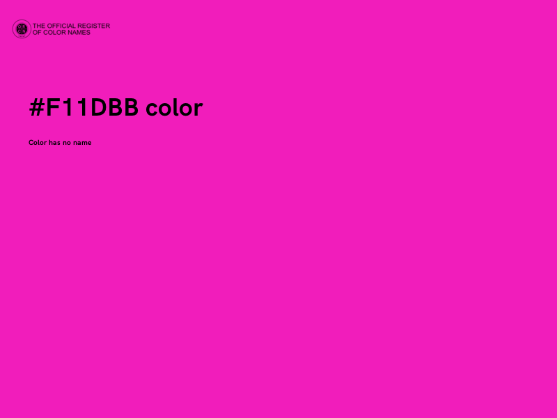 #F11DBB color image