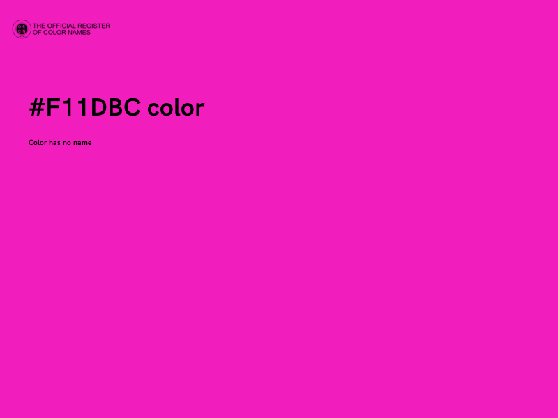 #F11DBC color image