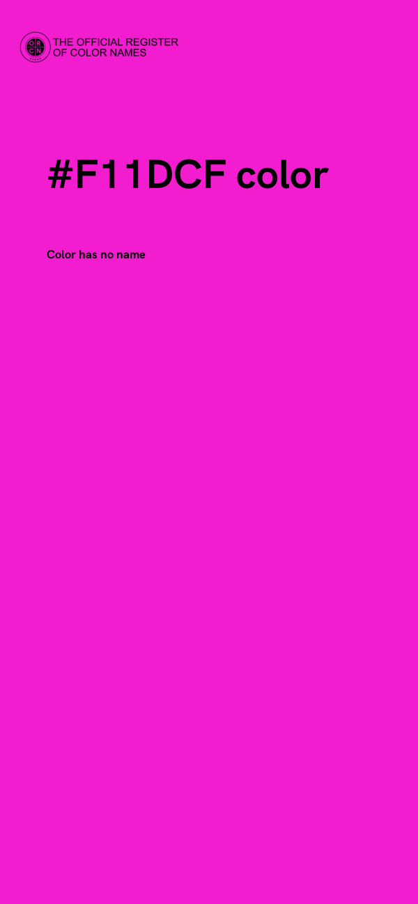 #F11DCF color image