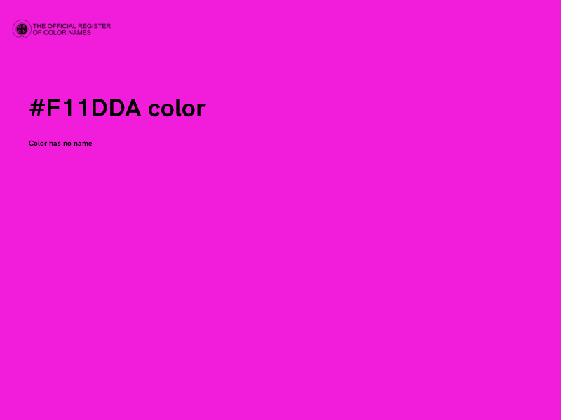 #F11DDA color image