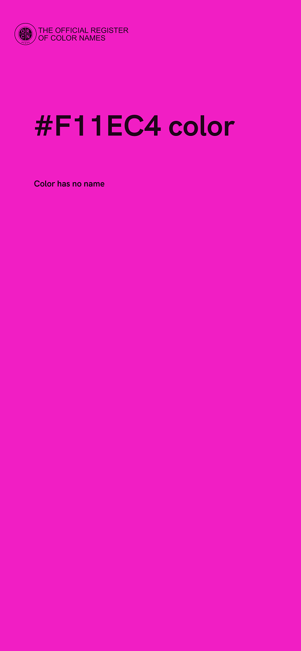 #F11EC4 color image