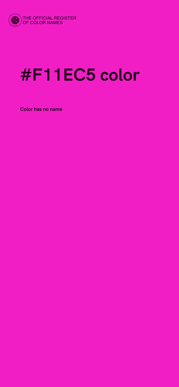 #F11EC5 color image