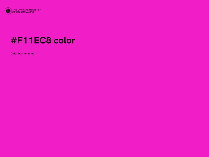 #F11EC8 color image