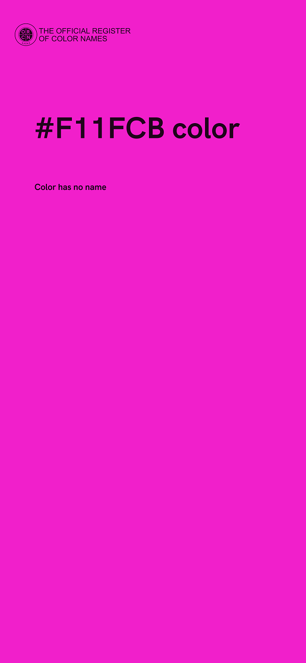 #F11FCB color image