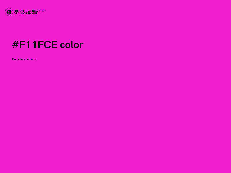 #F11FCE color image