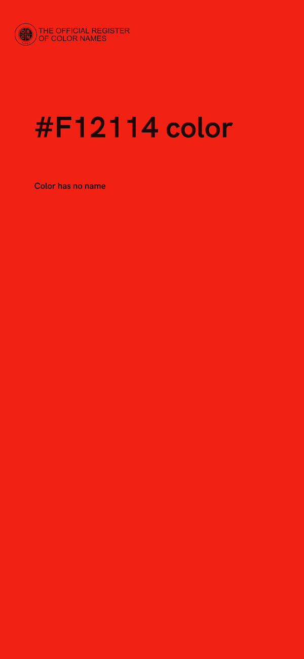 #F12114 color image