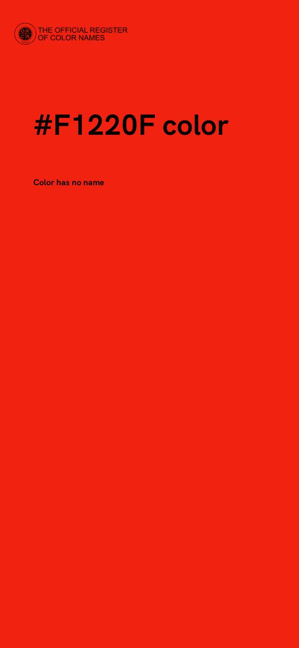 #F1220F color image