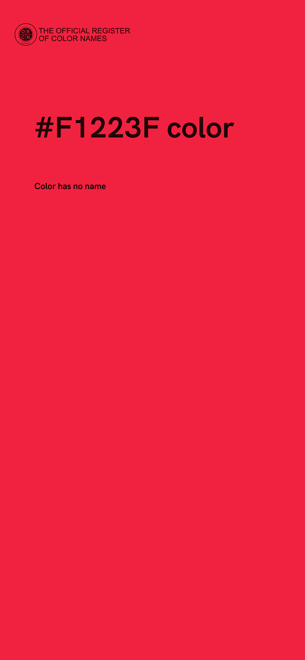 #F1223F color image