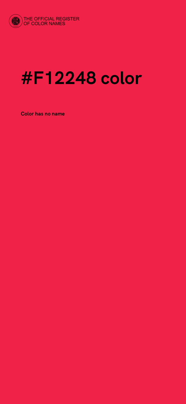 #F12248 color image