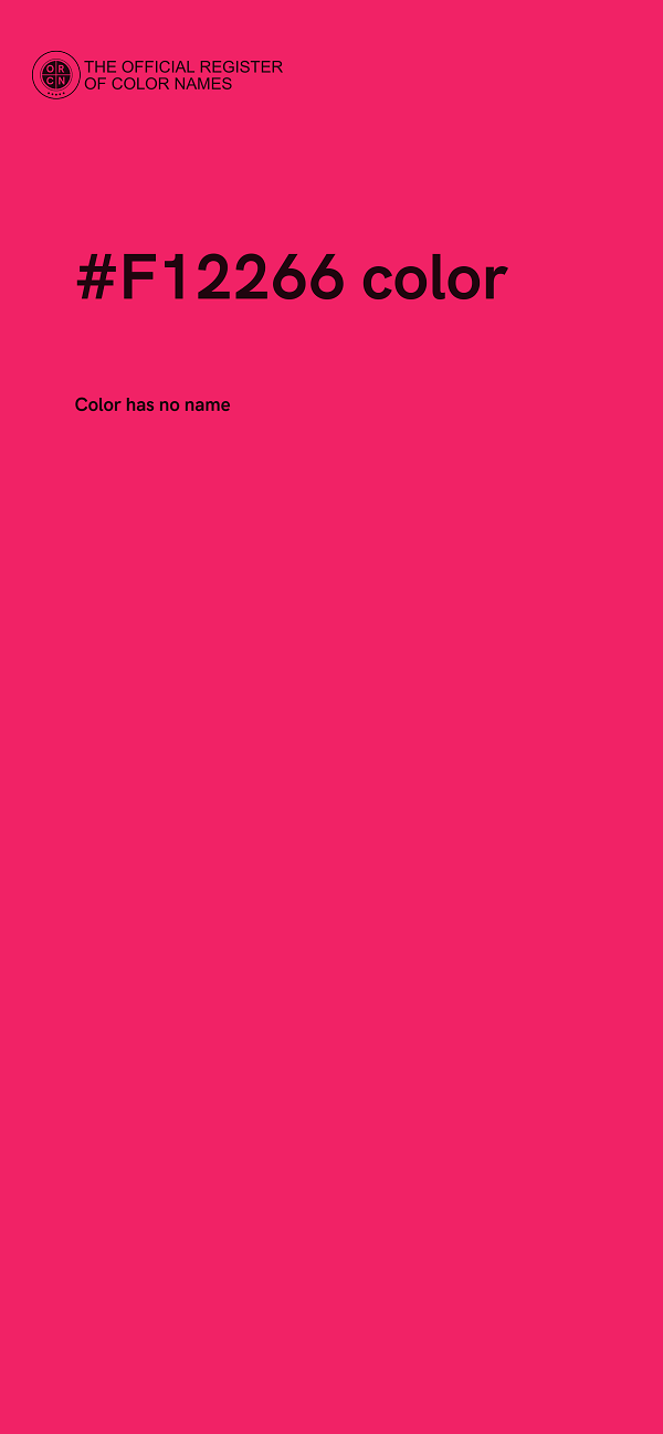 #F12266 color image