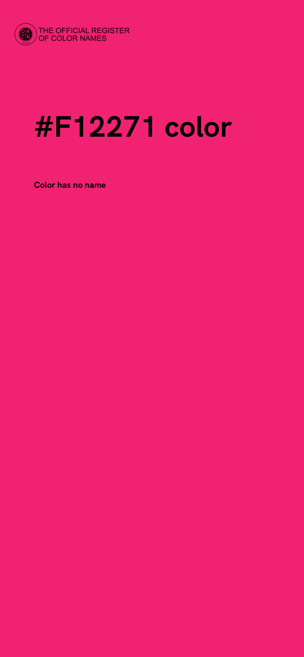 #F12271 color image