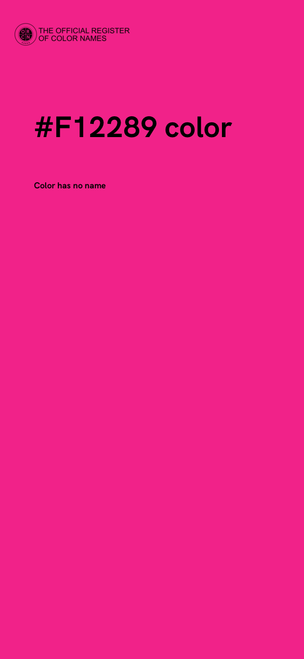 #F12289 color image