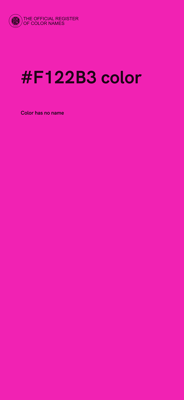 #F122B3 color image