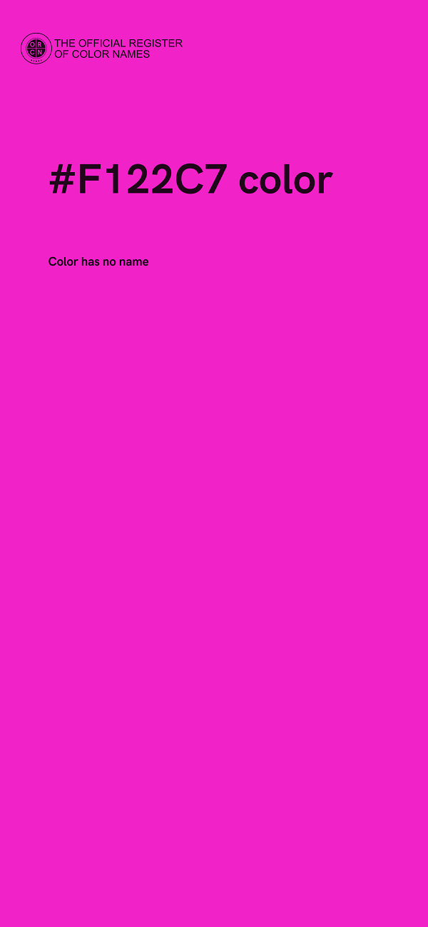 #F122C7 color image
