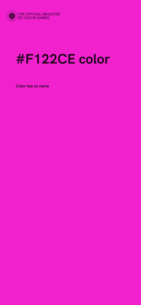 #F122CE color image