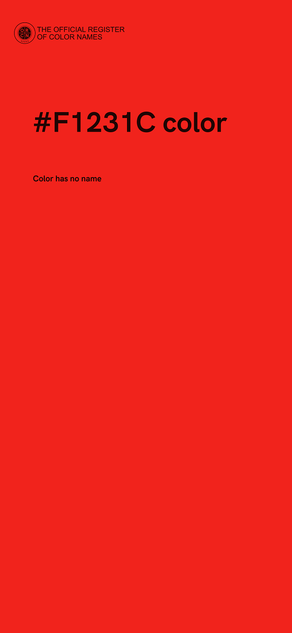 #F1231C color image